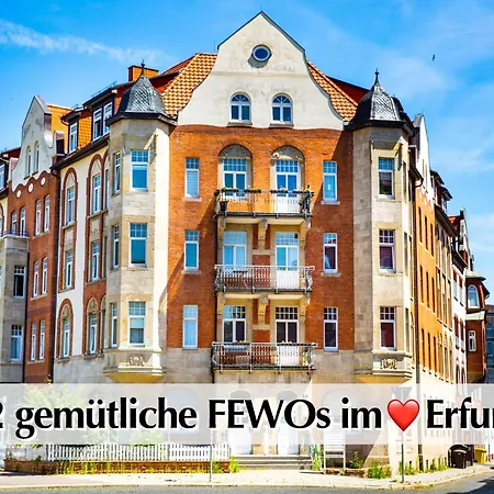 Ferienwohnungen im Jugendstil direkt an der Parkanlage VENEDIG im Herzen Erfurts Exterior foto