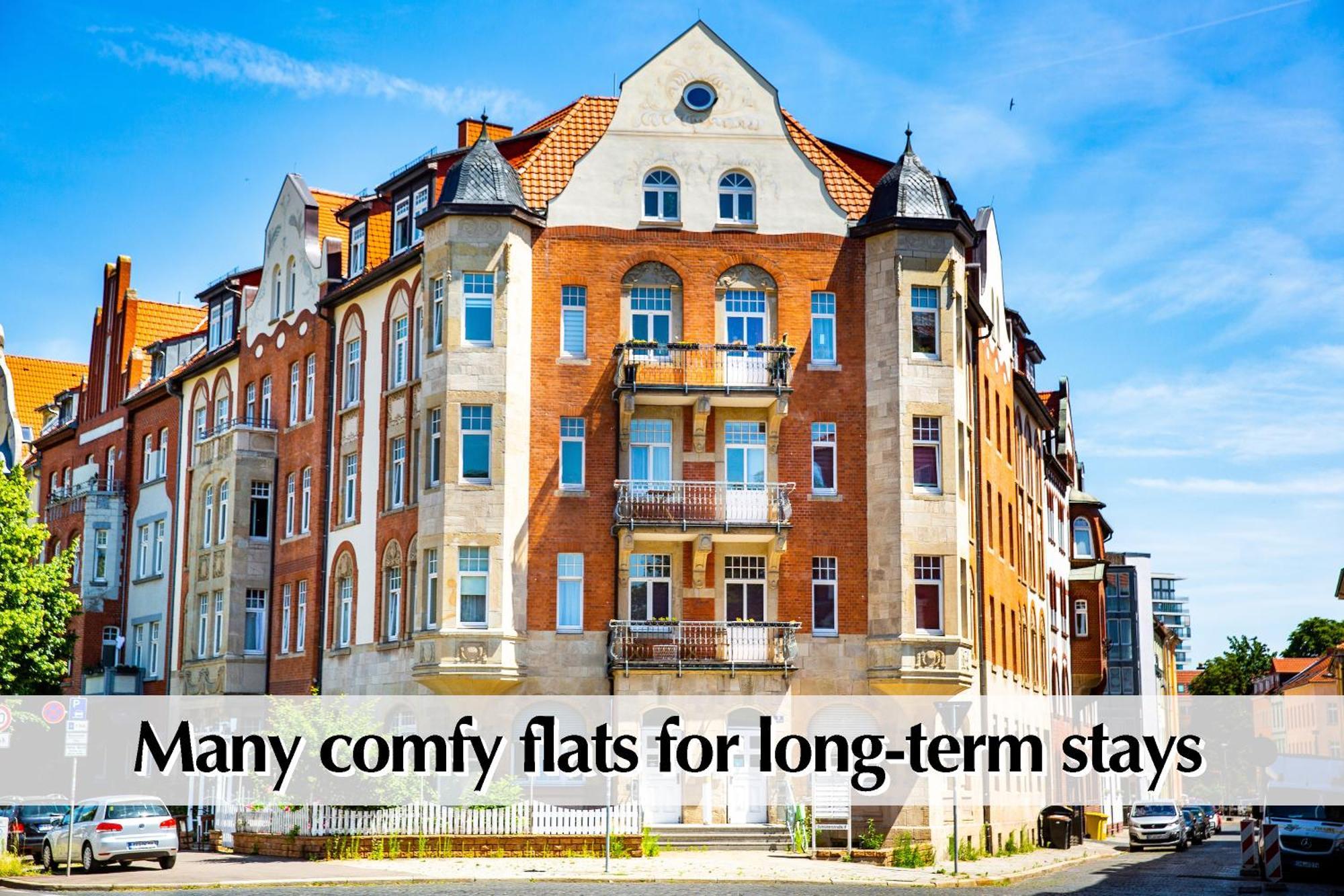 Lejlighed 12 Fewos Im Jugendstilhaus Mit Aufzug, Terrasse, Kingsize-bett, Smart-tv, Etc *