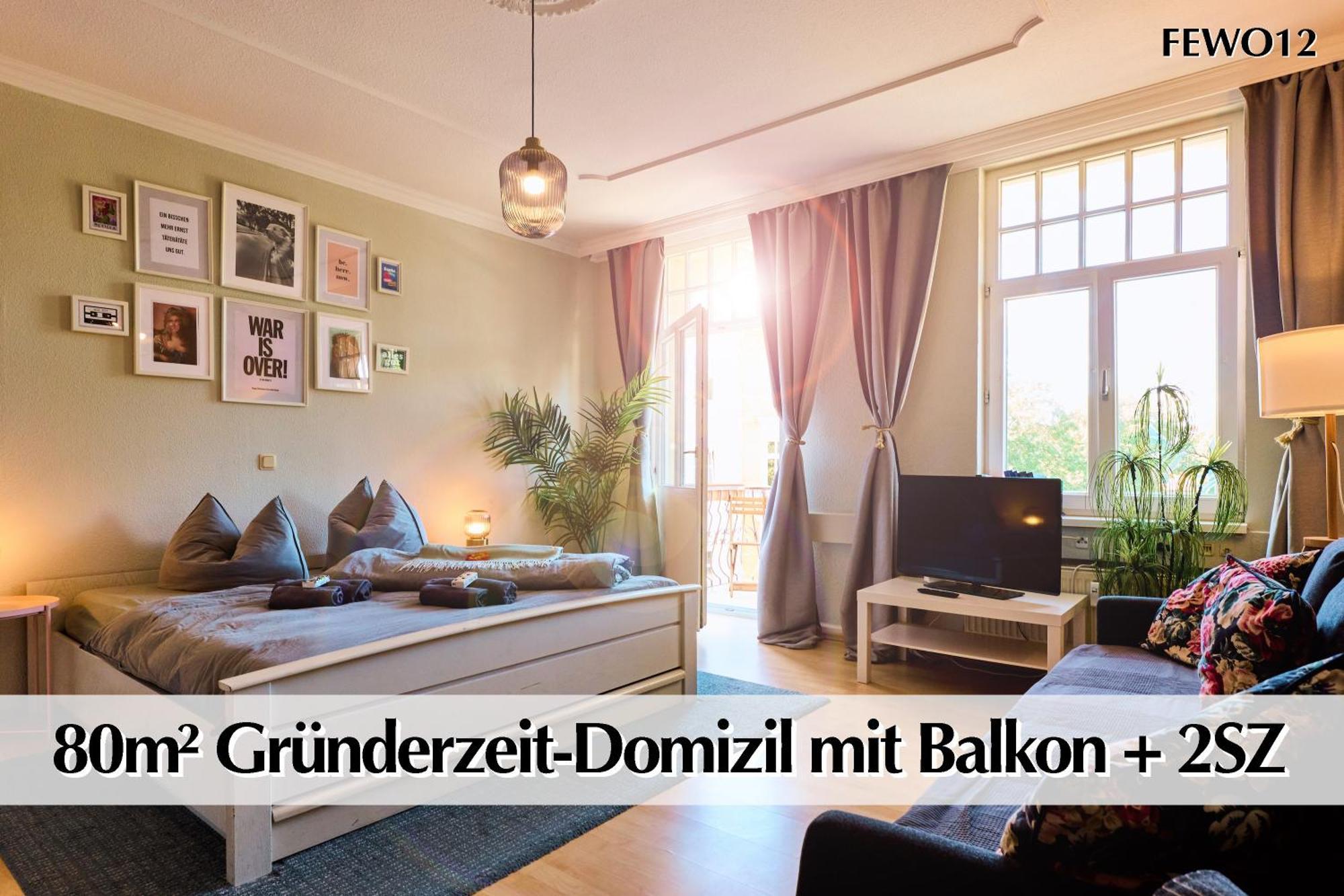 12 Fewos Im Jugendstilhaus Mit Aufzug, Terrasse, Kingsize-bett, Smart-tv, Etc Erfurt