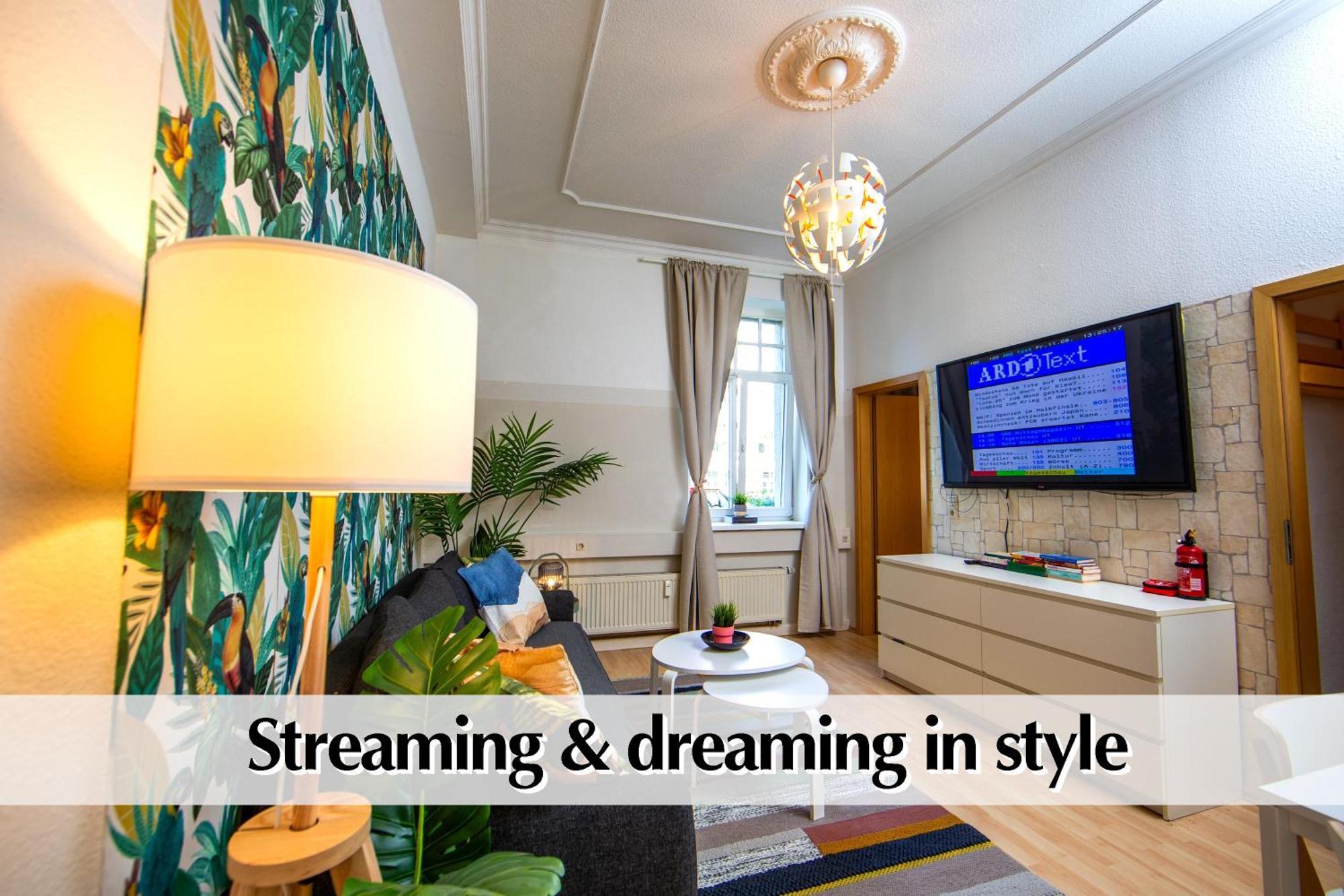 Lejlighed 12 Fewos Im Jugendstilhaus Mit Aufzug, Terrasse, Kingsize-bett, Smart-tv, Etc Erfurt
