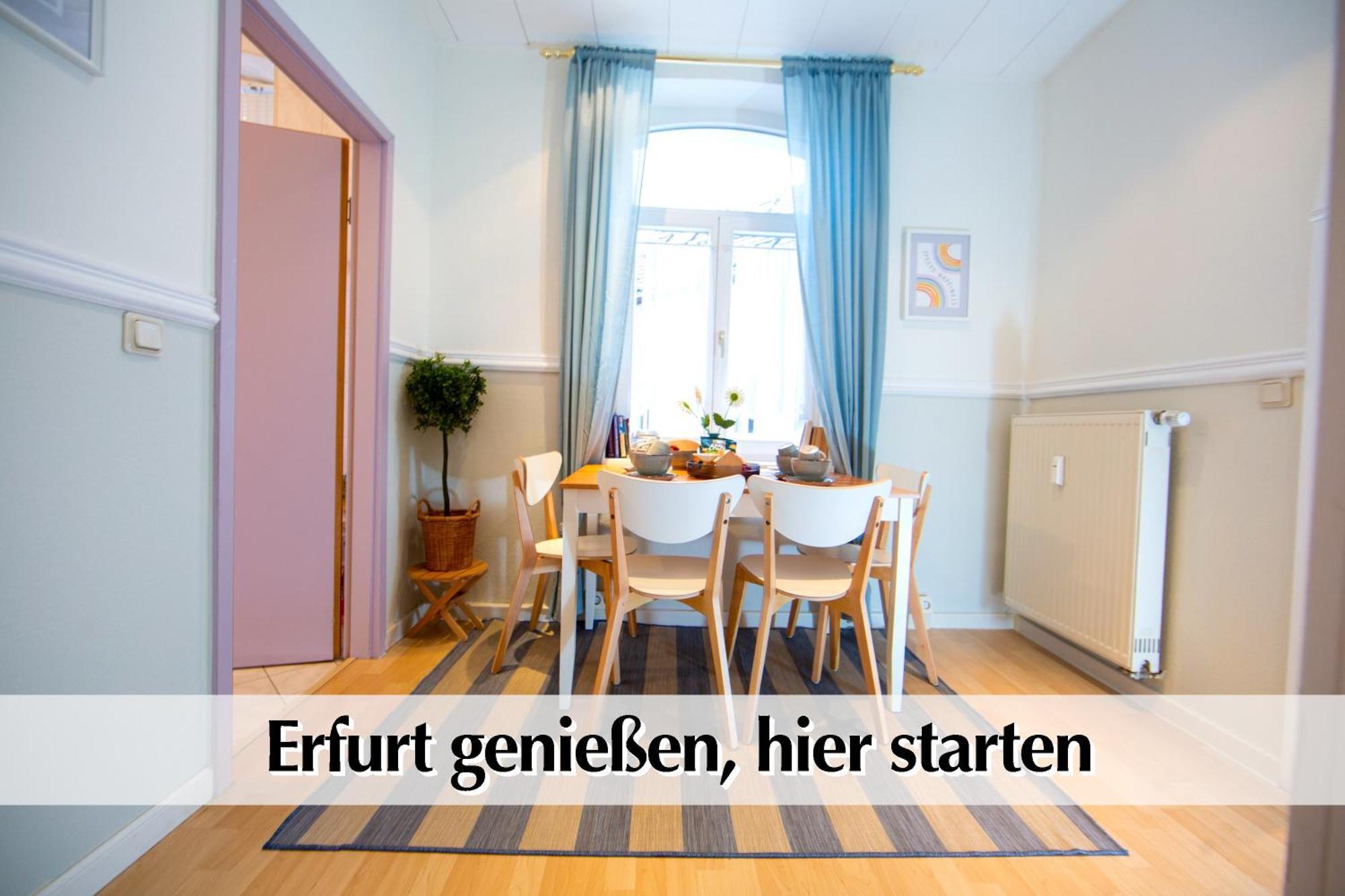 Apartment 12 Fewos Im Jugendstilhaus Mit Aufzug, Terrasse, Kingsize-bett, Smart-tv, Etc Erfurt