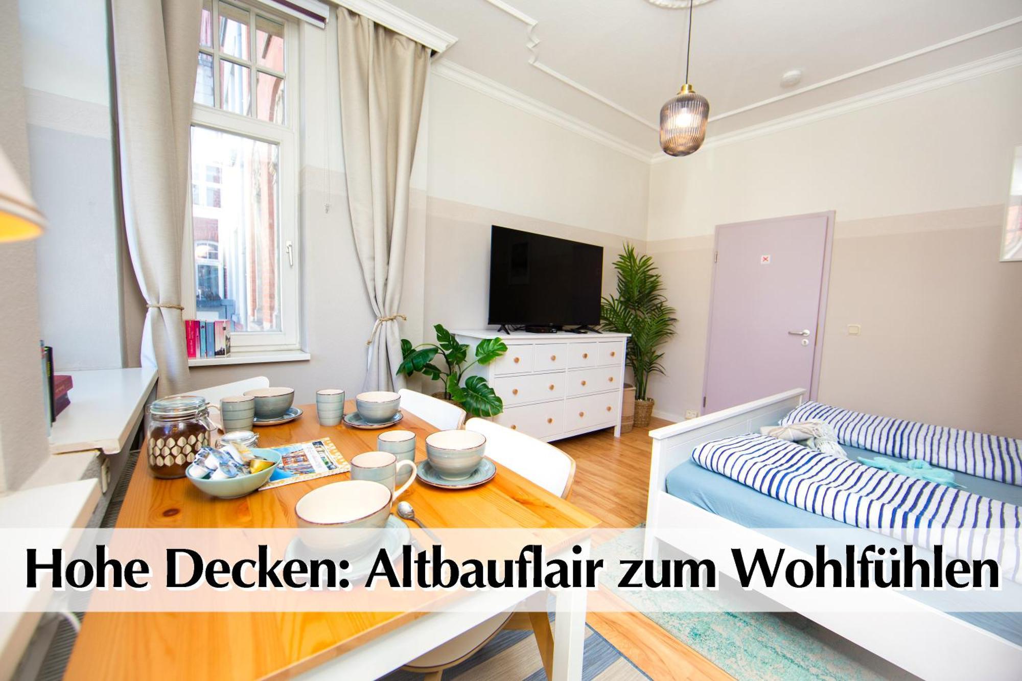 12 Fewos Im Jugendstilhaus Mit Aufzug, Terrasse, Kingsize-bett, Smart-tv, Etc