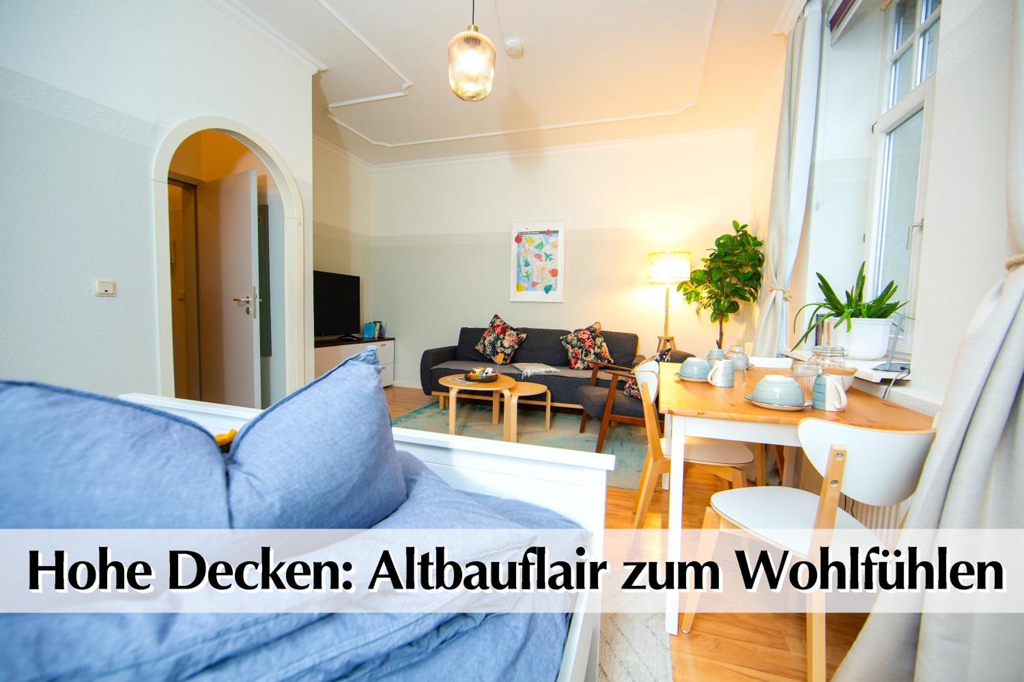 12 Fewos Im Jugendstilhaus Mit Aufzug, Terrasse, Kingsize-bett, Smart-tv, Etc *