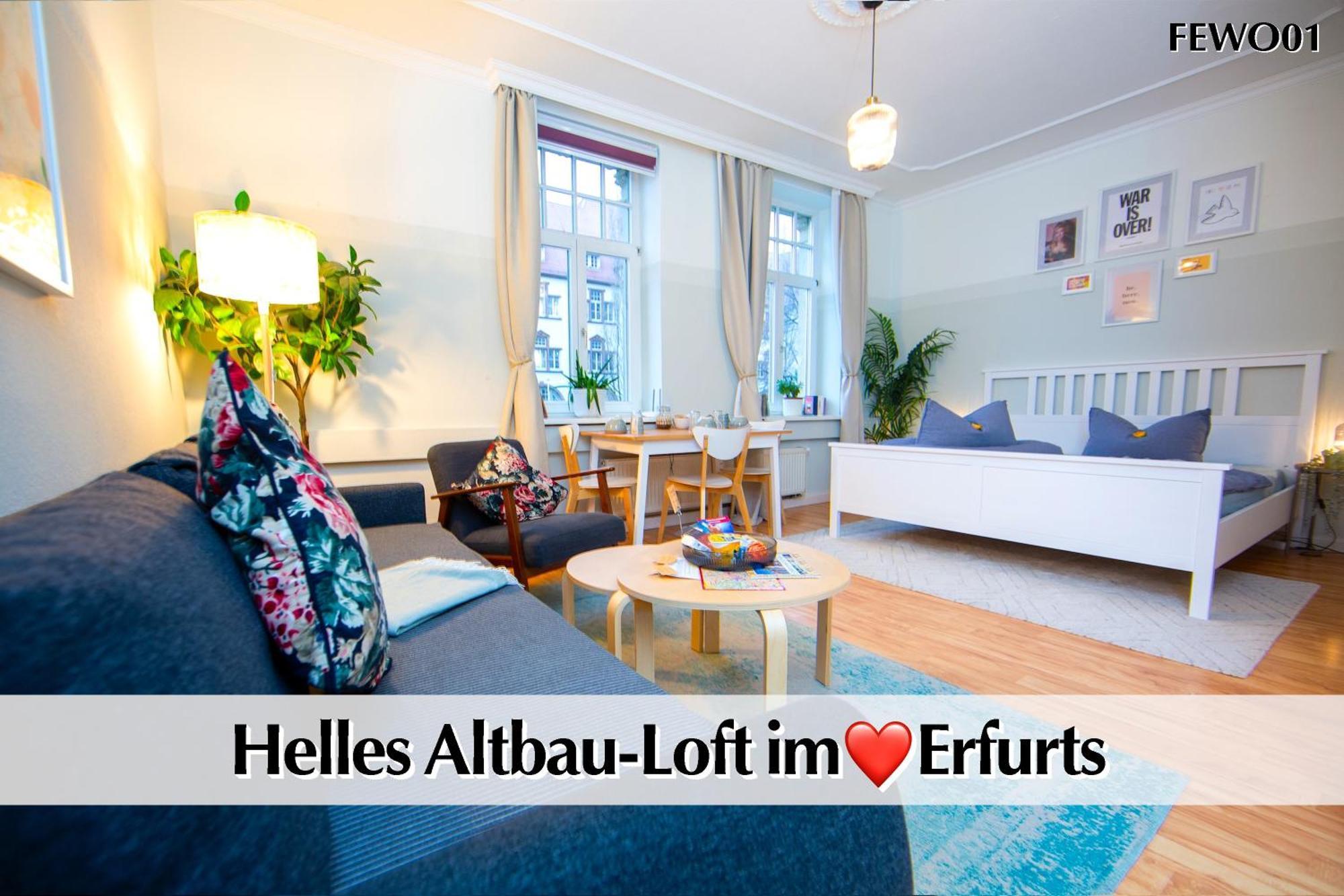 12 Fewos Im Jugendstilhaus Mit Aufzug, Terrasse, Kingsize-bett, Smart-tv, Etc Lejlighed Erfurt