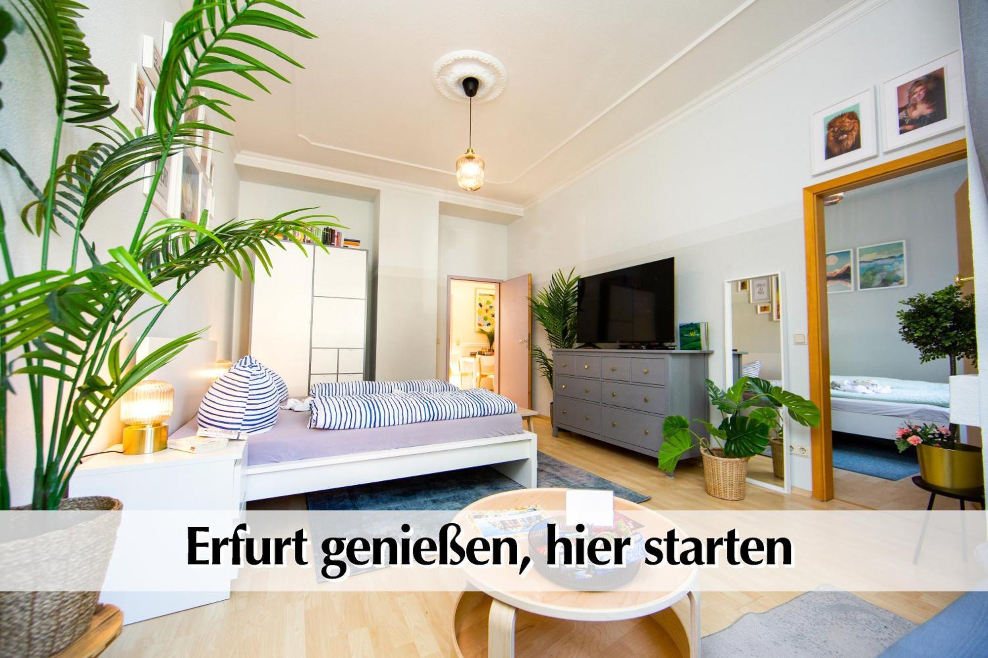 Apartment 12 Fewos Im Jugendstilhaus Mit Aufzug, Terrasse, Kingsize-bett, Smart-tv, Etc *