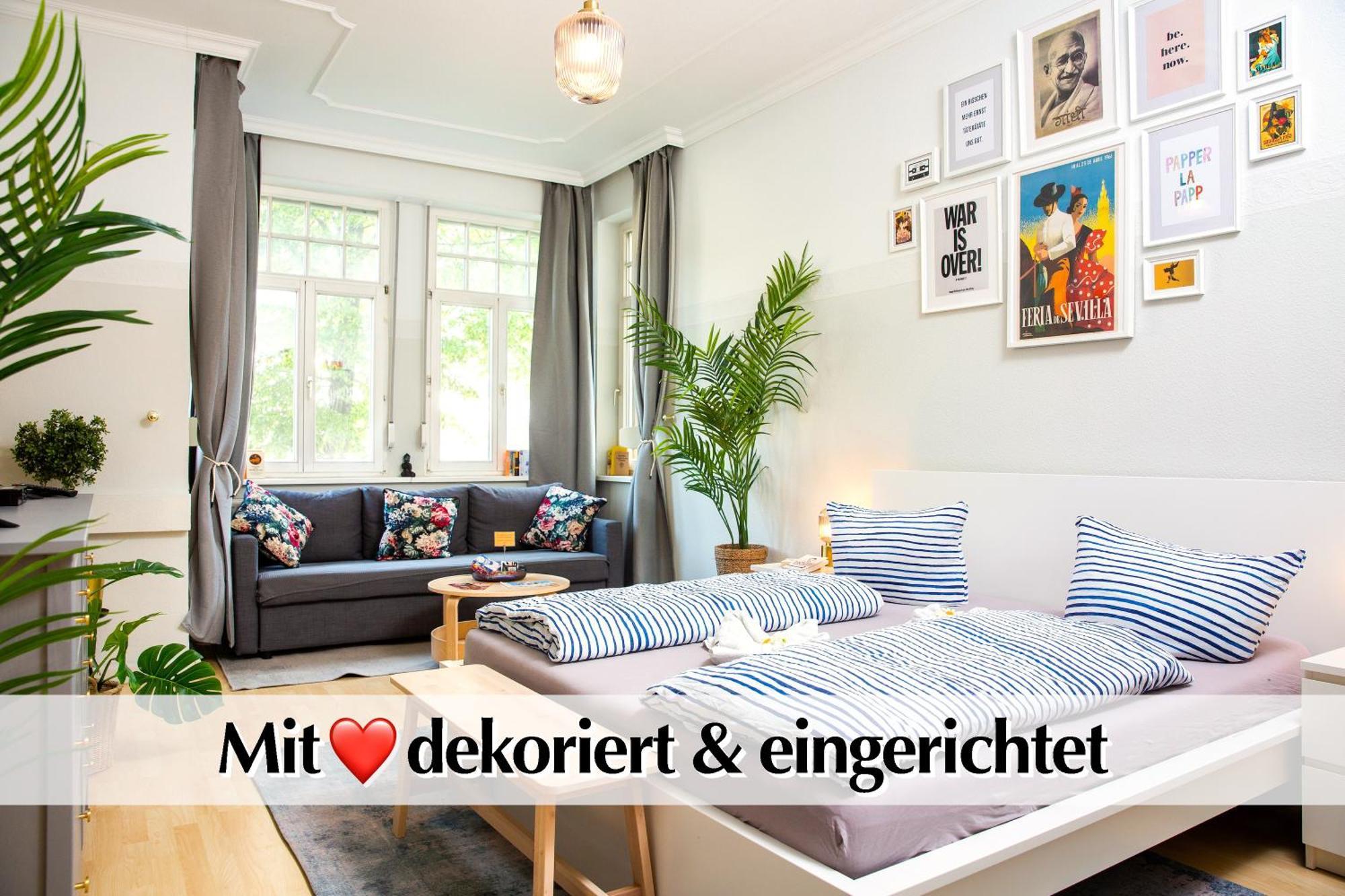 12 Fewos Im Jugendstilhaus Mit Aufzug, Terrasse, Kingsize-bett, Smart-tv, Etc Erfurt