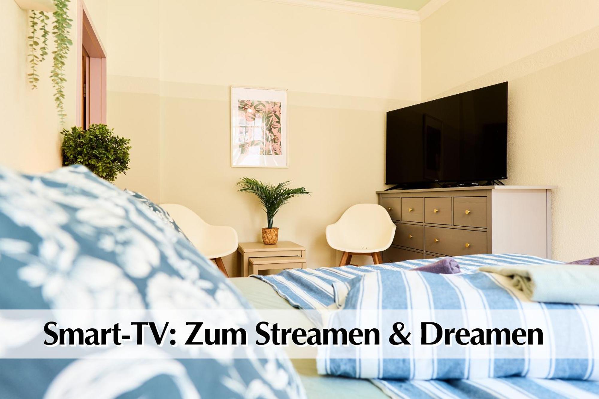 Appartement 12 Fewos Im Jugendstilhaus Mit Aufzug, Terrasse, Kingsize-bett, Smart-tv, Etc *