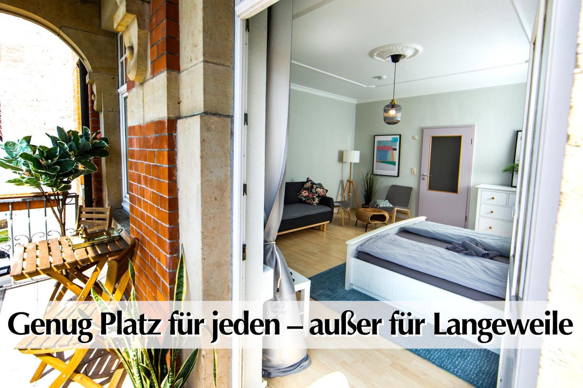 Appartement 12 Fewos Im Jugendstilhaus Mit Aufzug, Terrasse, Kingsize-bett, Smart-tv, Etc